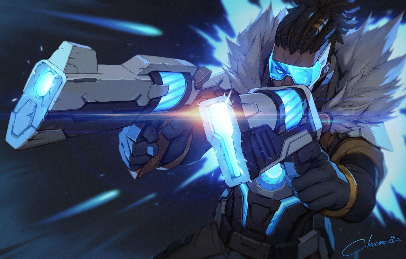 1332x850 Photo Wallpaper Guns, Glasses, Guy, League Of Legends, Of Legends Lucian Fanart HD Wallpaper