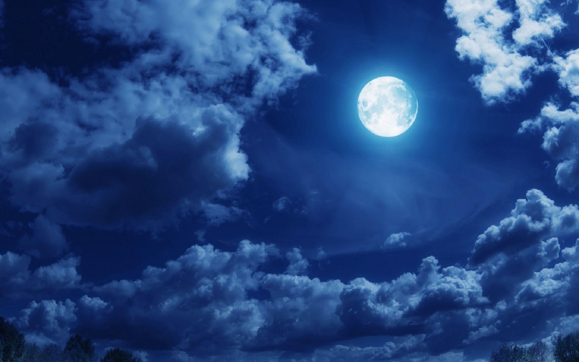 1920x1200 Blue Night Sky Wallpaper