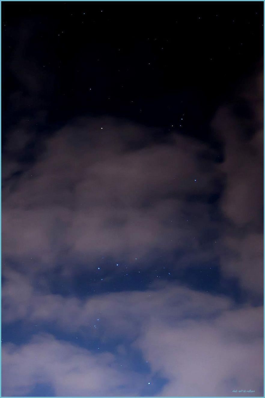 882x1325 HD Wallpaper: Clouds Under Starry Night, Cloudy Night Sky, Stars Night Sky Wallpaper