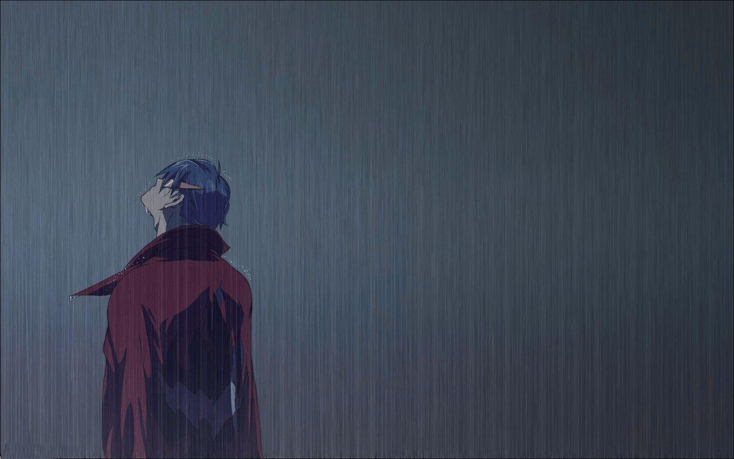 1440x900 Crying Anime Wallpaper