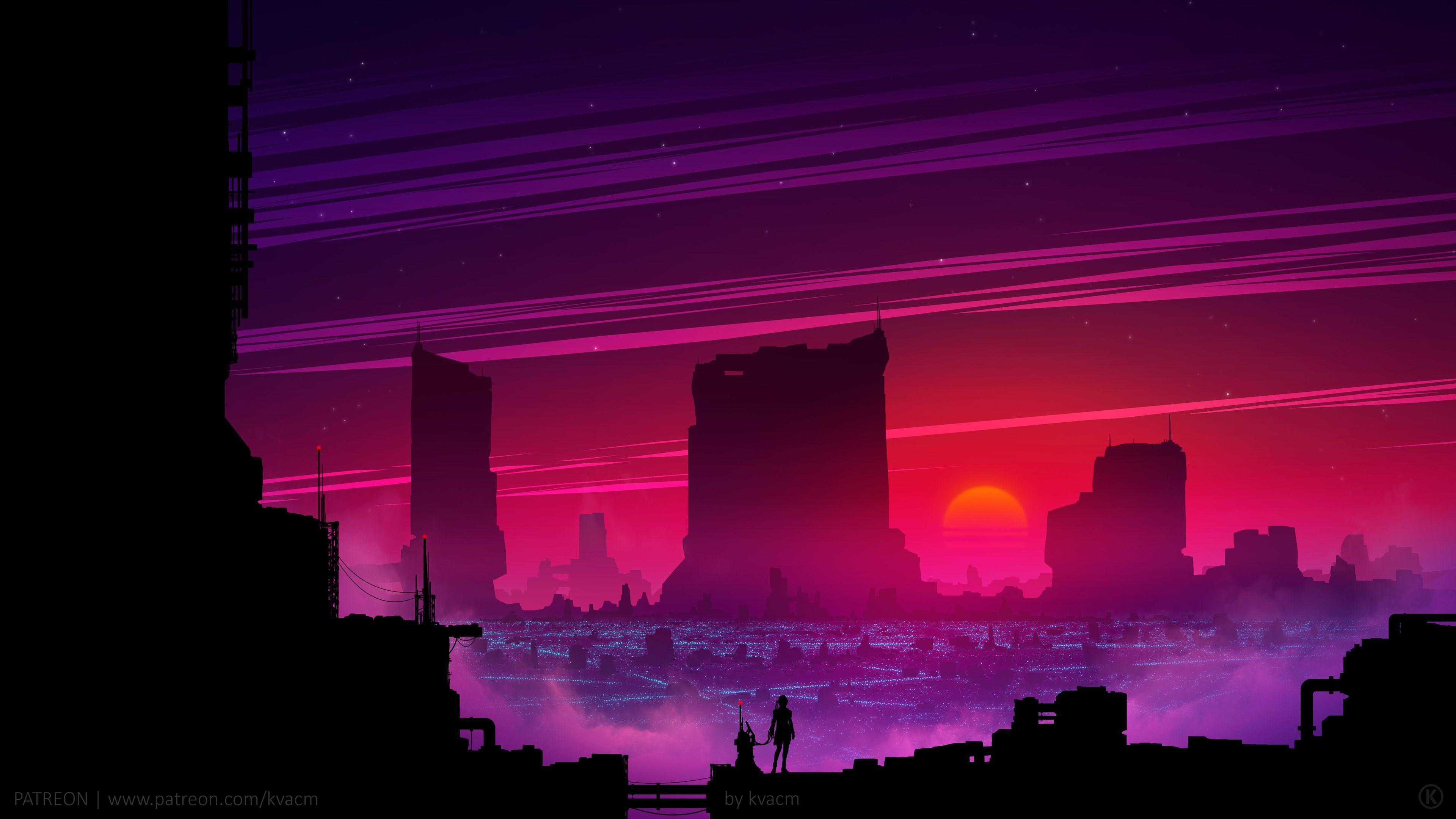 3840x2160 Synthwave Future Scifi 4k synthwave