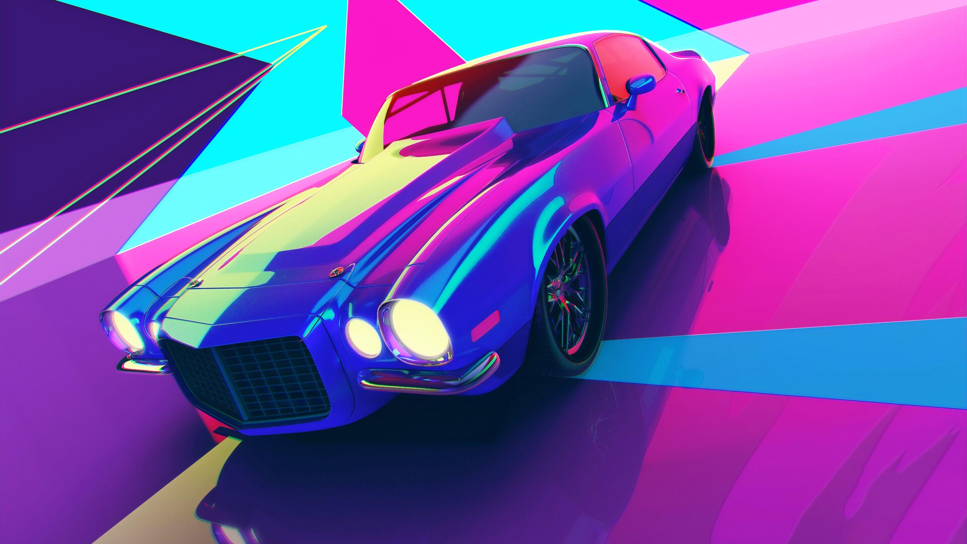 Cyberpunk 2077 #synthwave #car digital art #vehicle futuristic