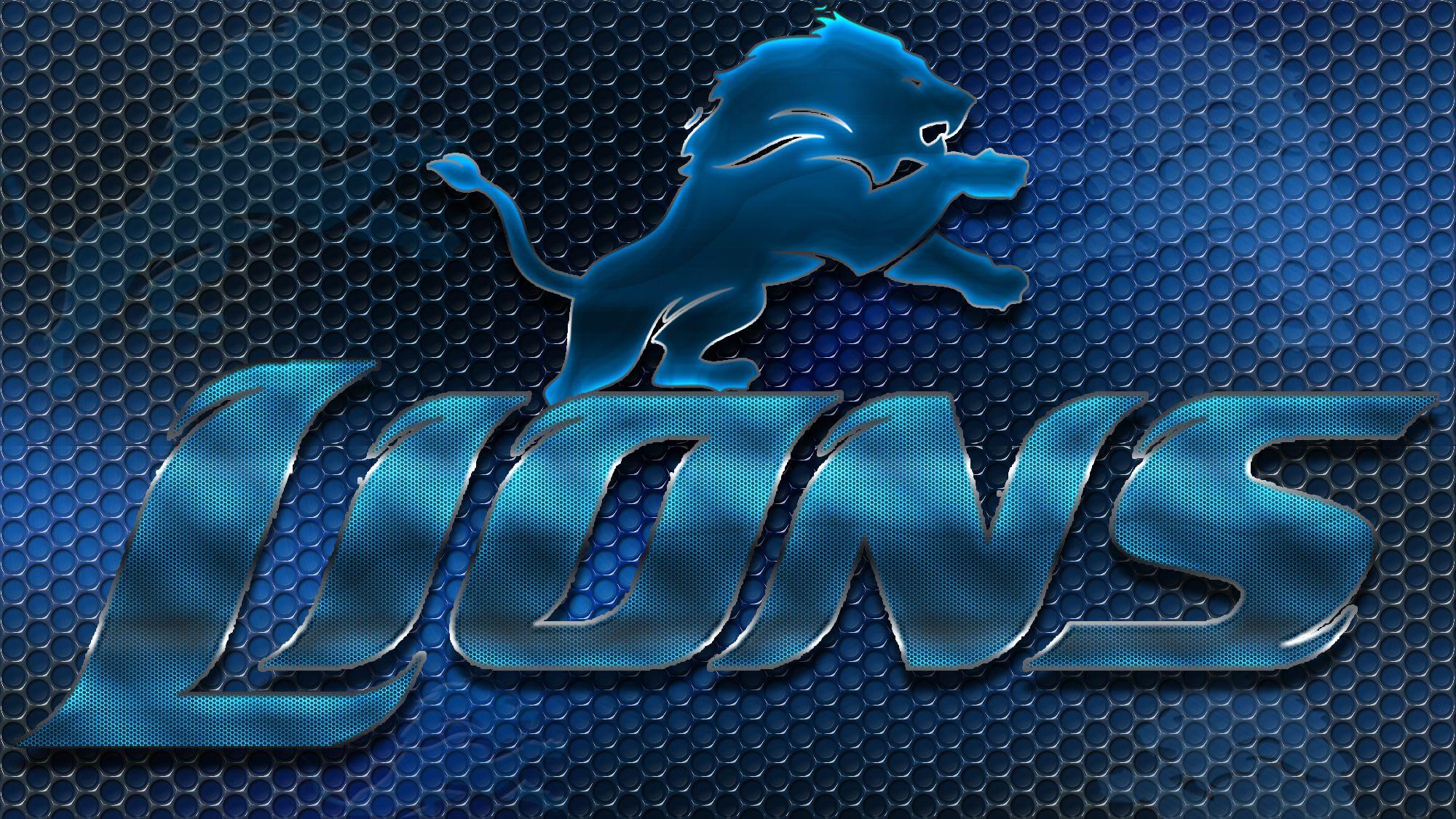 2000x1126 Detroit Lions Football Team Logo Wallpaper HD / Desktop and Mobile Background