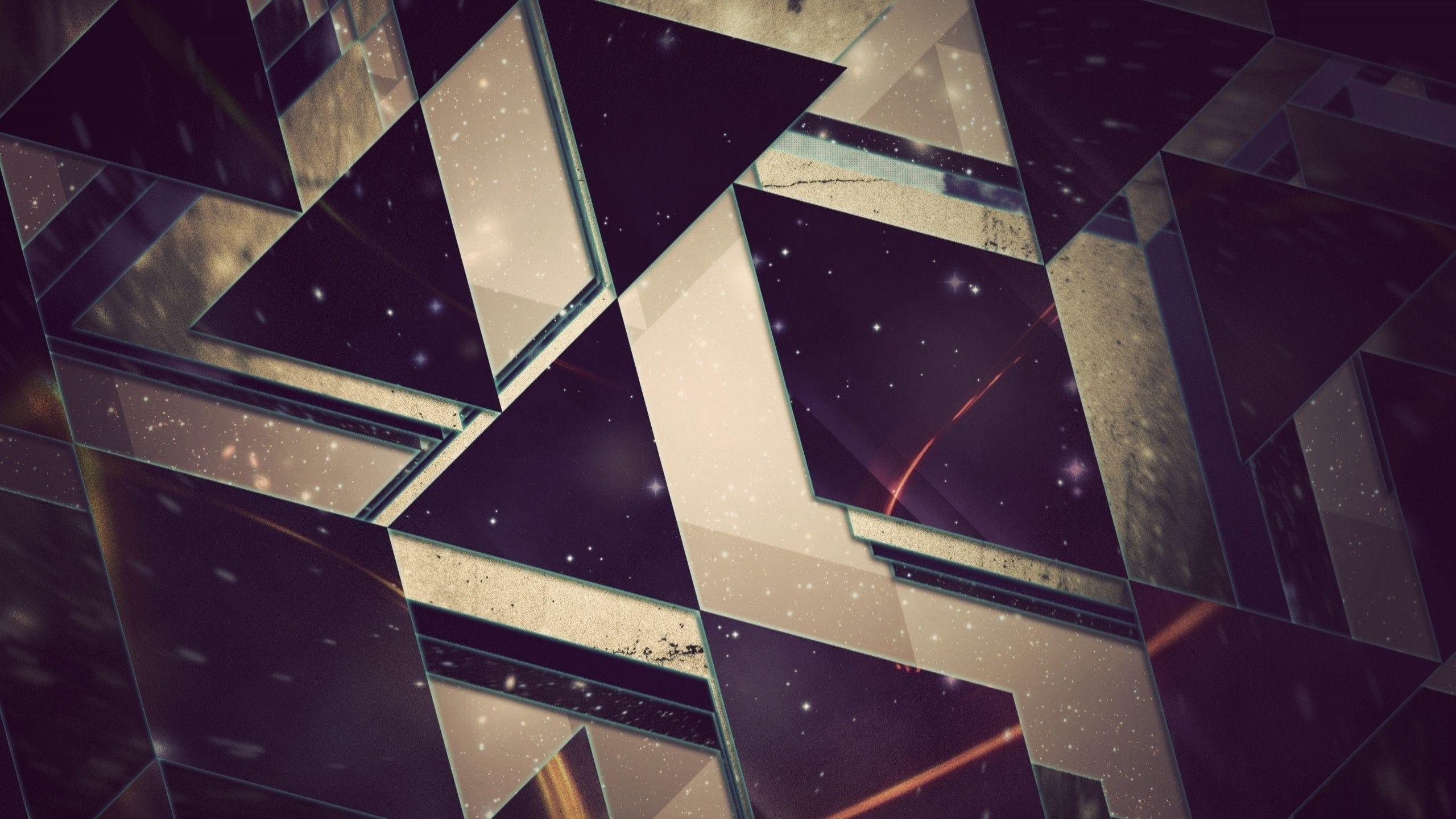 2560x1440 artwork, Fantasy Art, Digital Art, Triangle, Abstract Wallpaper. Android wallpaper abstract, Abstract wallpaper, Background HD wallpaper