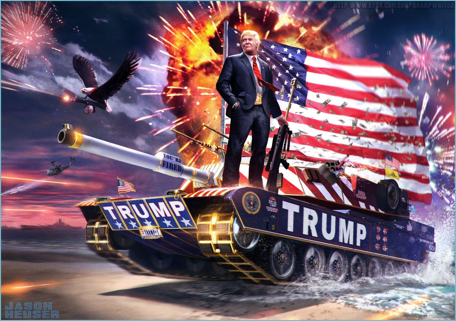 1843x1295 American Pride And Military Of Donald Trump Wallpaper Patriotic Wallpaper