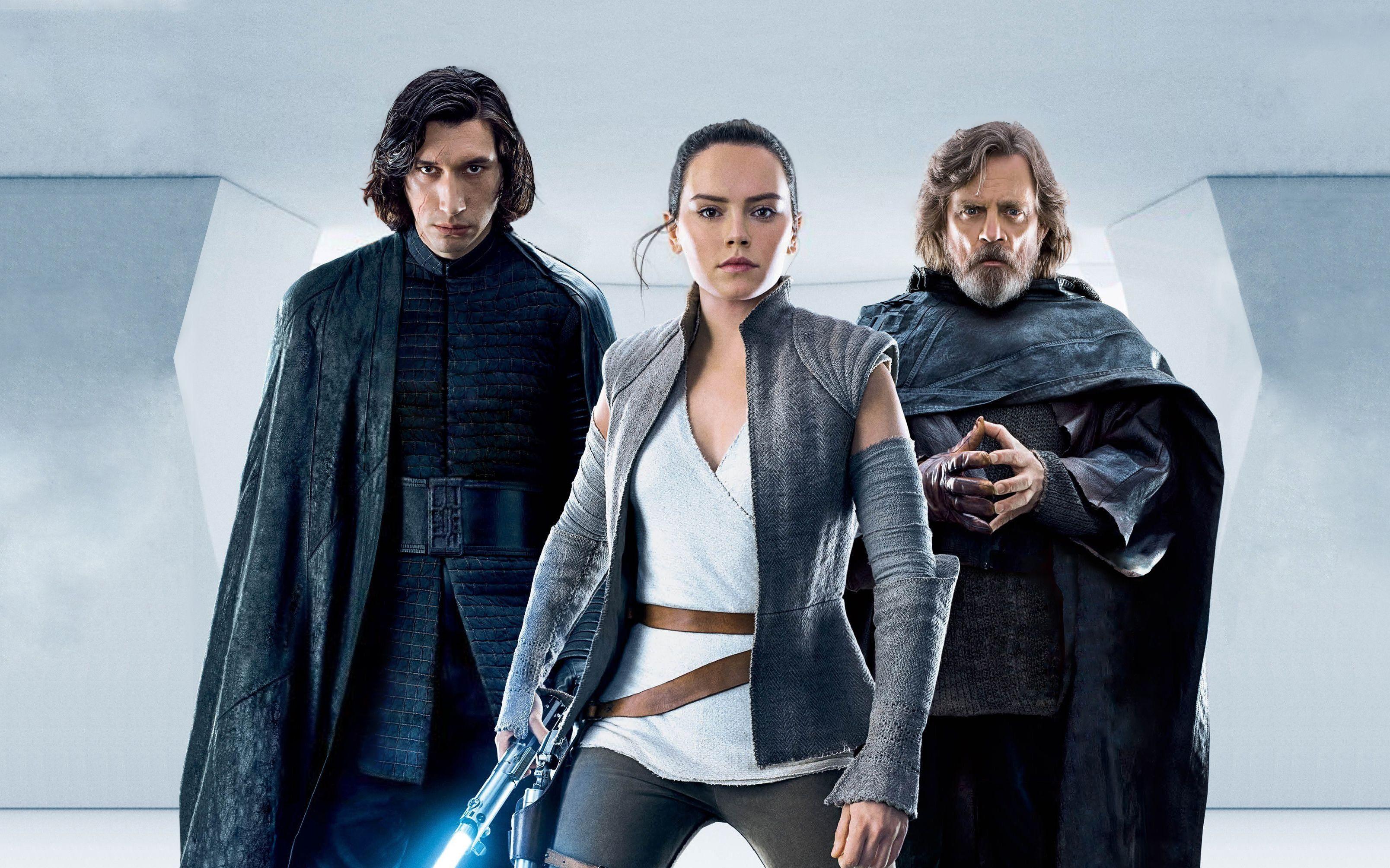 3216x2010 Wallpaper 4k Star Wars The Last Jedi Kylo Ren Rey Luke Skywalker 4k Wallpaper