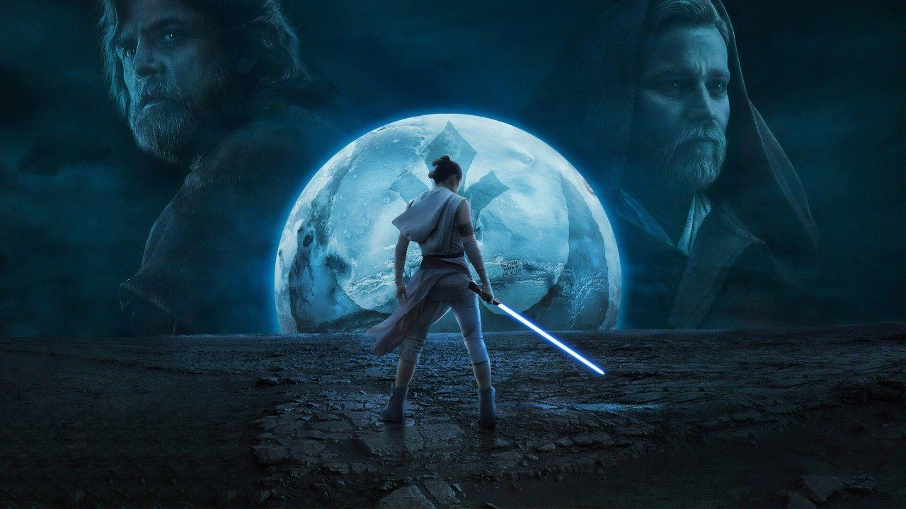 1280x720 star wars the rise of skywalker daisy ridley ewan mcgregor luke skywalker mark hamill obi wan kenobi rey 4k HD movies Wallpaper