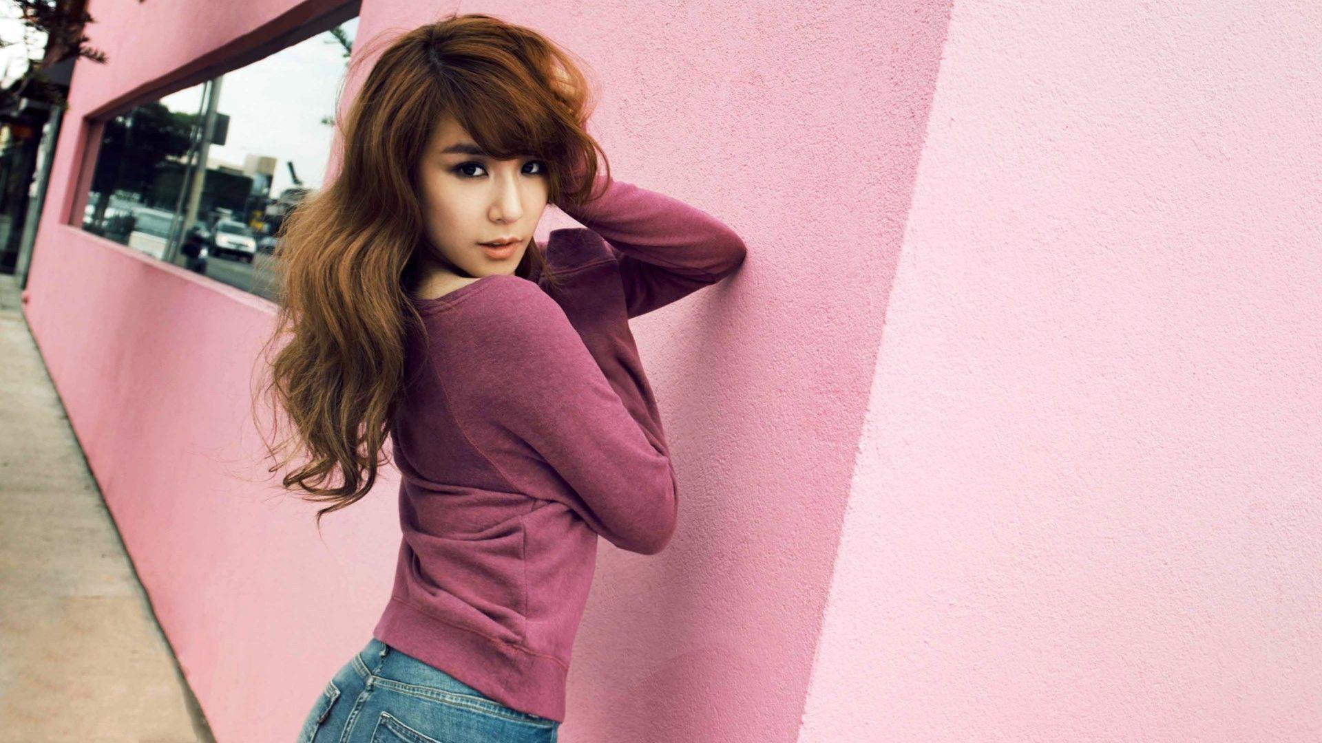1920x1080 Snsd, Girls Generation, Asian, Model, Musicians, Singer, Hwang Wallpaper HD Pink Wallpaper & Background Download