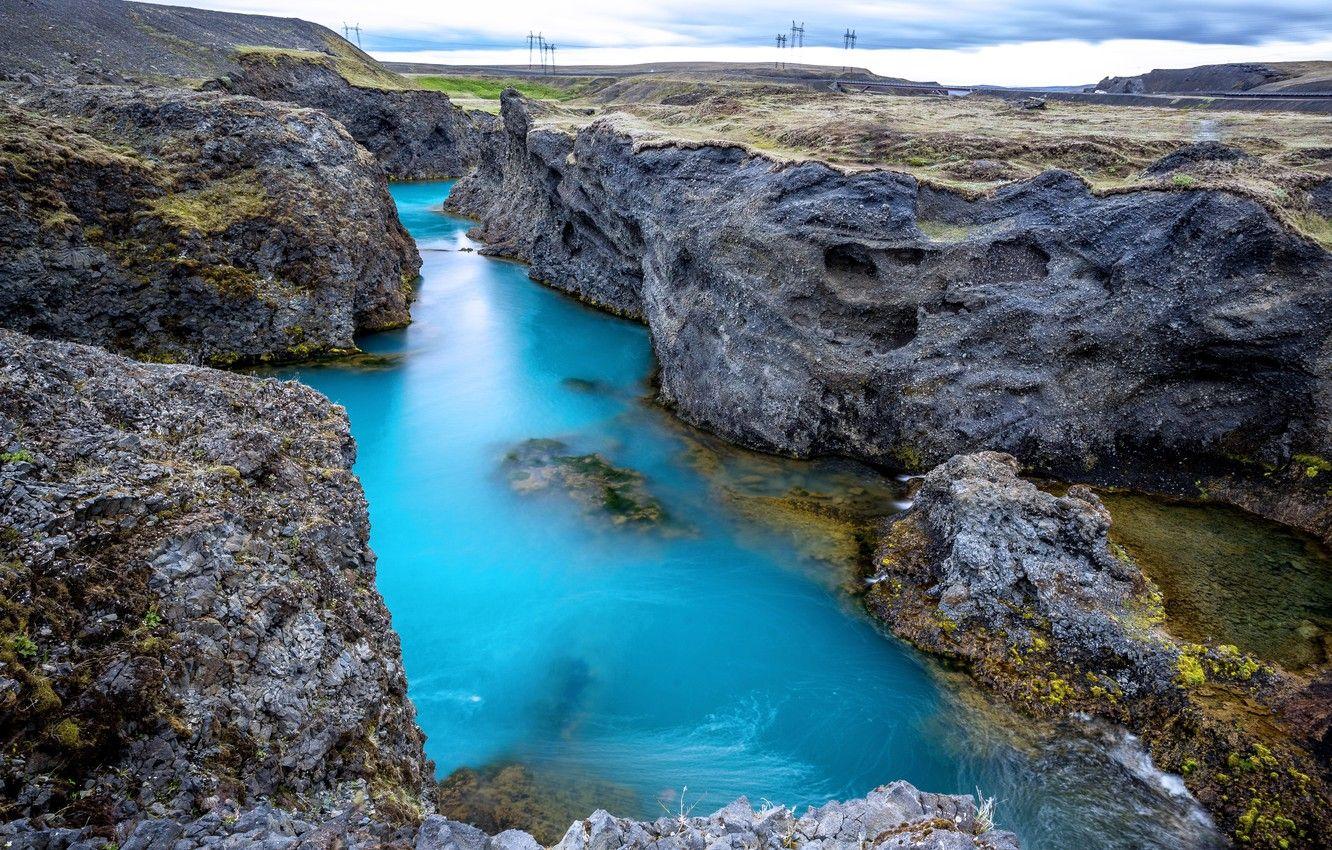1332x850 Wallpaper rock, canyon, Iceland, river, rivers, canyon, Iceland, Nature Reserve image for desktop, section пейзажи