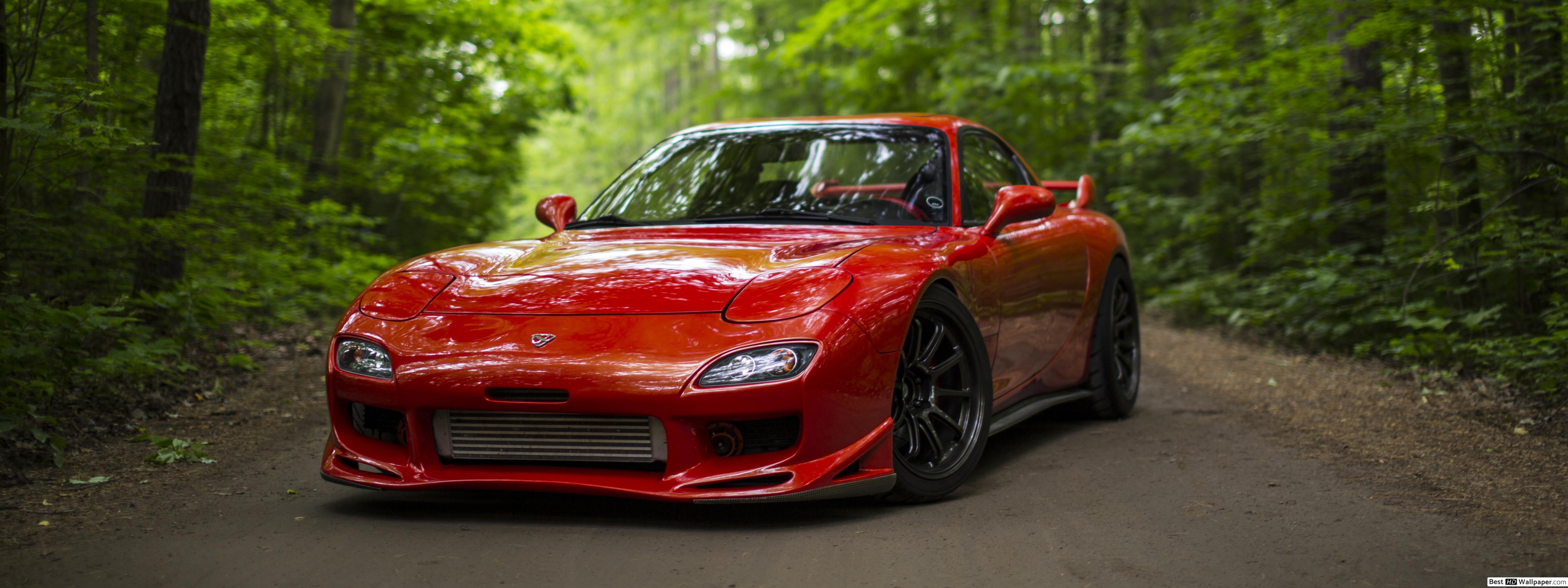 5600x2100 Dual monitor wallpaper super car Super car mazda rx 7 HD wallpaper download. Amp.