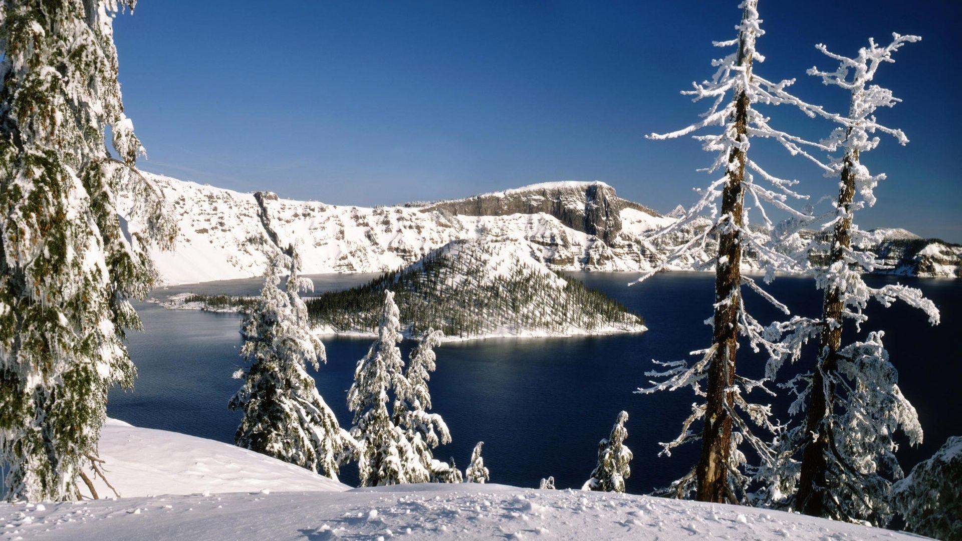 1920x1080 Winter Lake desktop PC and Mac wallpaper