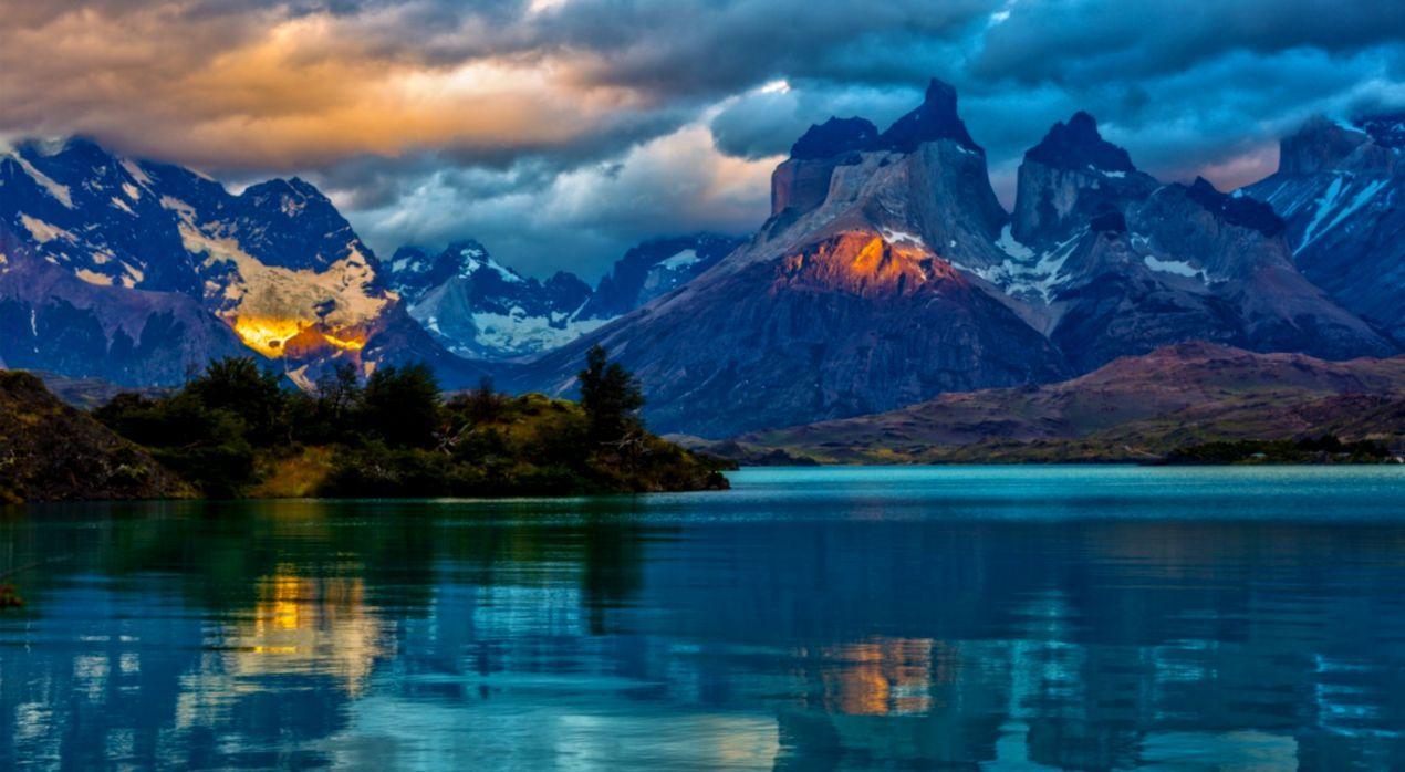 1270x698 Winter Lake Wallpaper HD