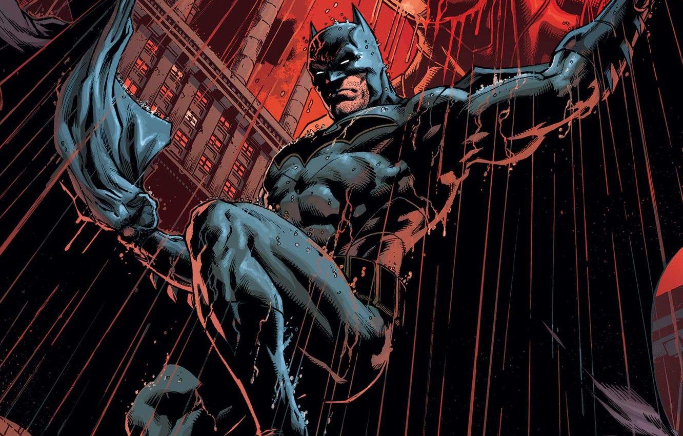 1332x850 Batman Red Rain Wallpaper