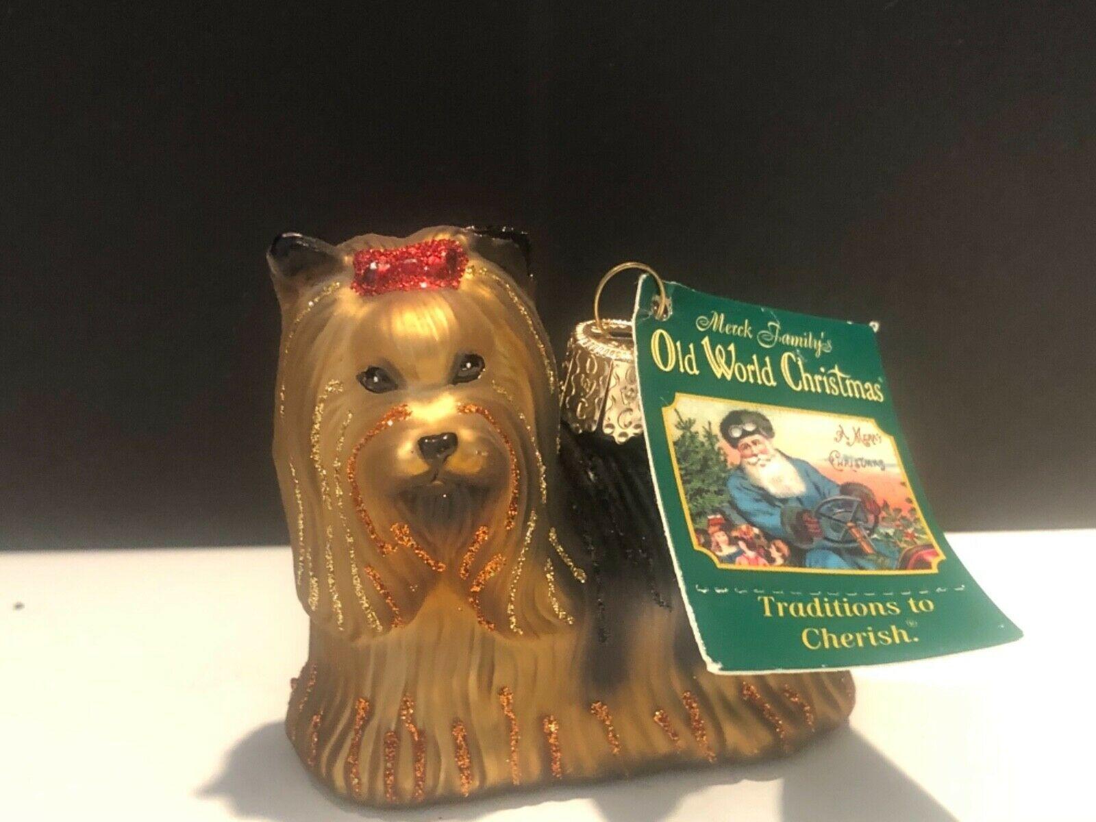 1600x1200 Old World Christmas 12151 Glass Blown Yorkie Ornament online