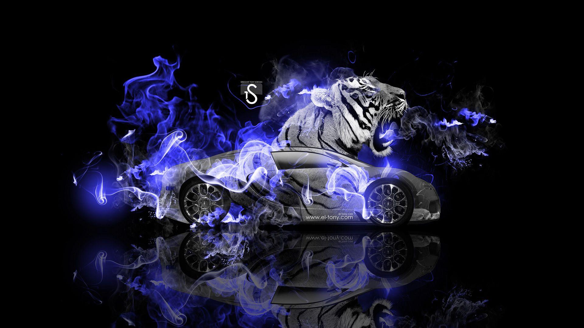 1920x1080 Free download Bugatti Veyron Fantasy Tiger Blue Fire Car 2014 HD Wallpaper design [1920x1080] for your Desktop, Mobile & Tablet. Explore Car Wallpaper for Fire. Cool Fire Wallpaper, Free