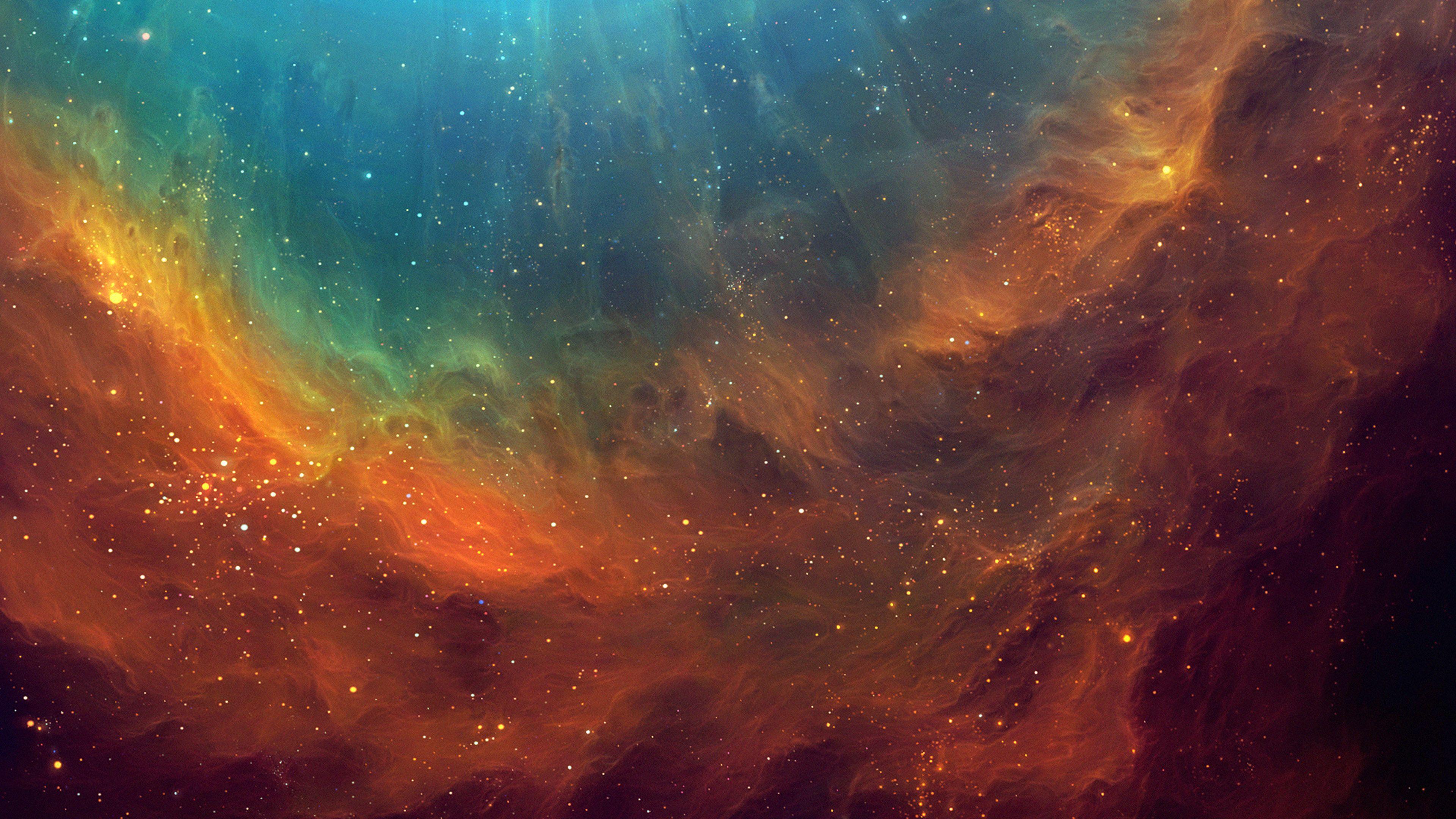 3840x2160 Wallpaper Galaxy Eye Space Stars Color