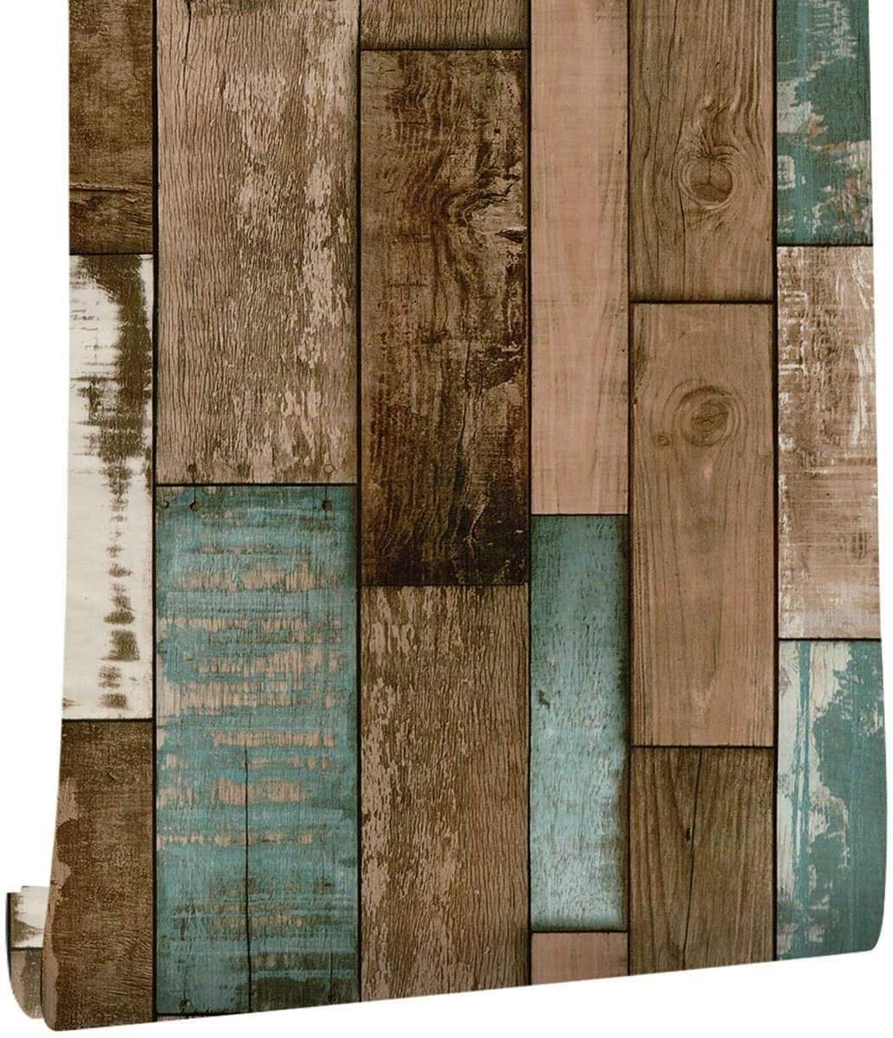 1291x1500 LUCKYYJ Peel and Stick Wallpaper, Planks for Walls Removable Self Adhesive 3D Decoration Vintage Panel Interior Film. Wallpaper