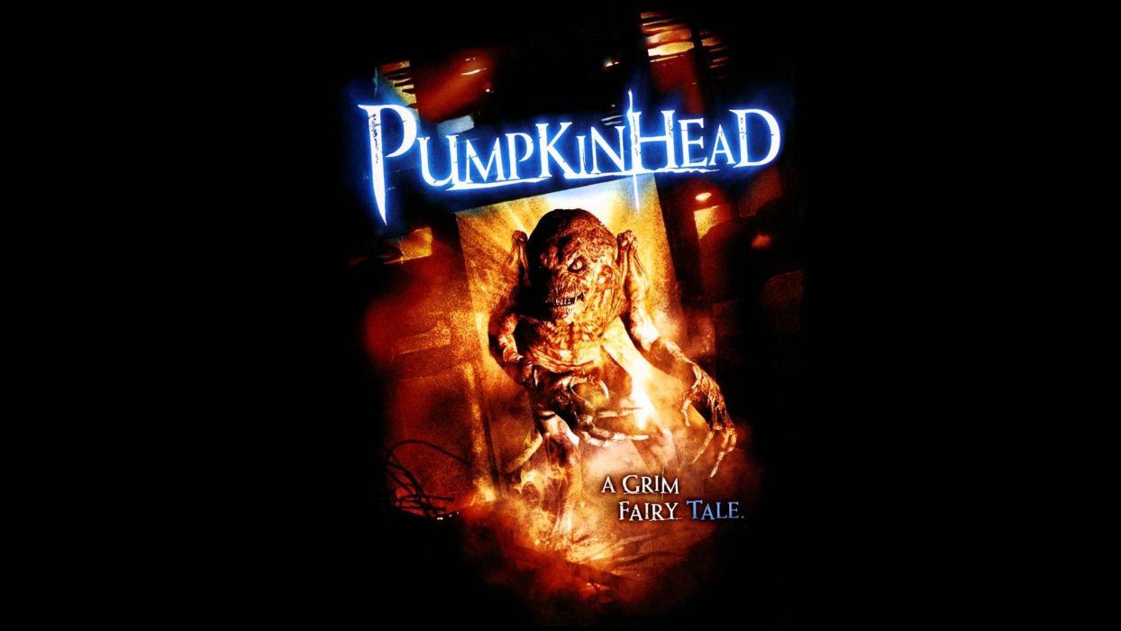1244x700 PUMPKINHEAD horror movie film dark monster halloween poster wallpaperx1080