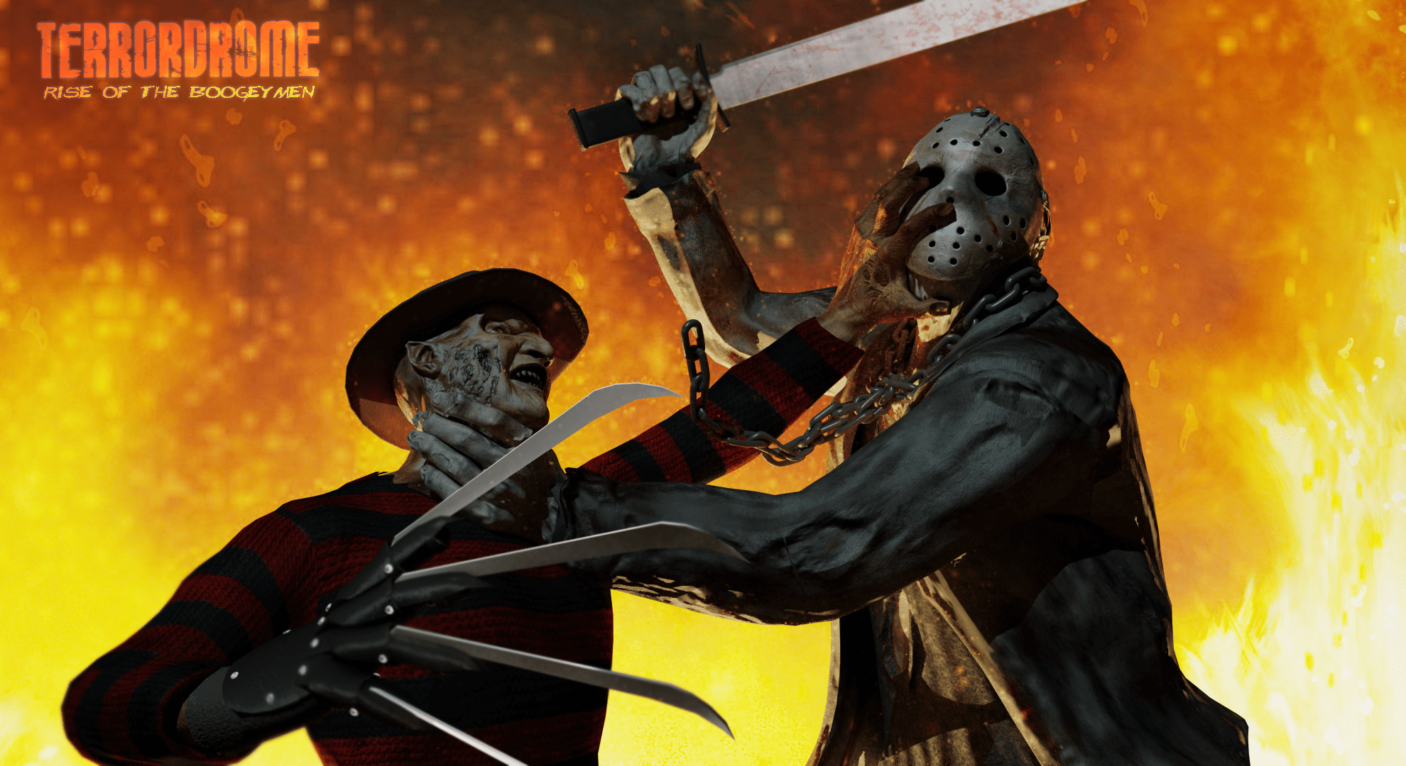 1980x1080 Horror Icon Battle On the Coolest Computer Wallpaper Ever