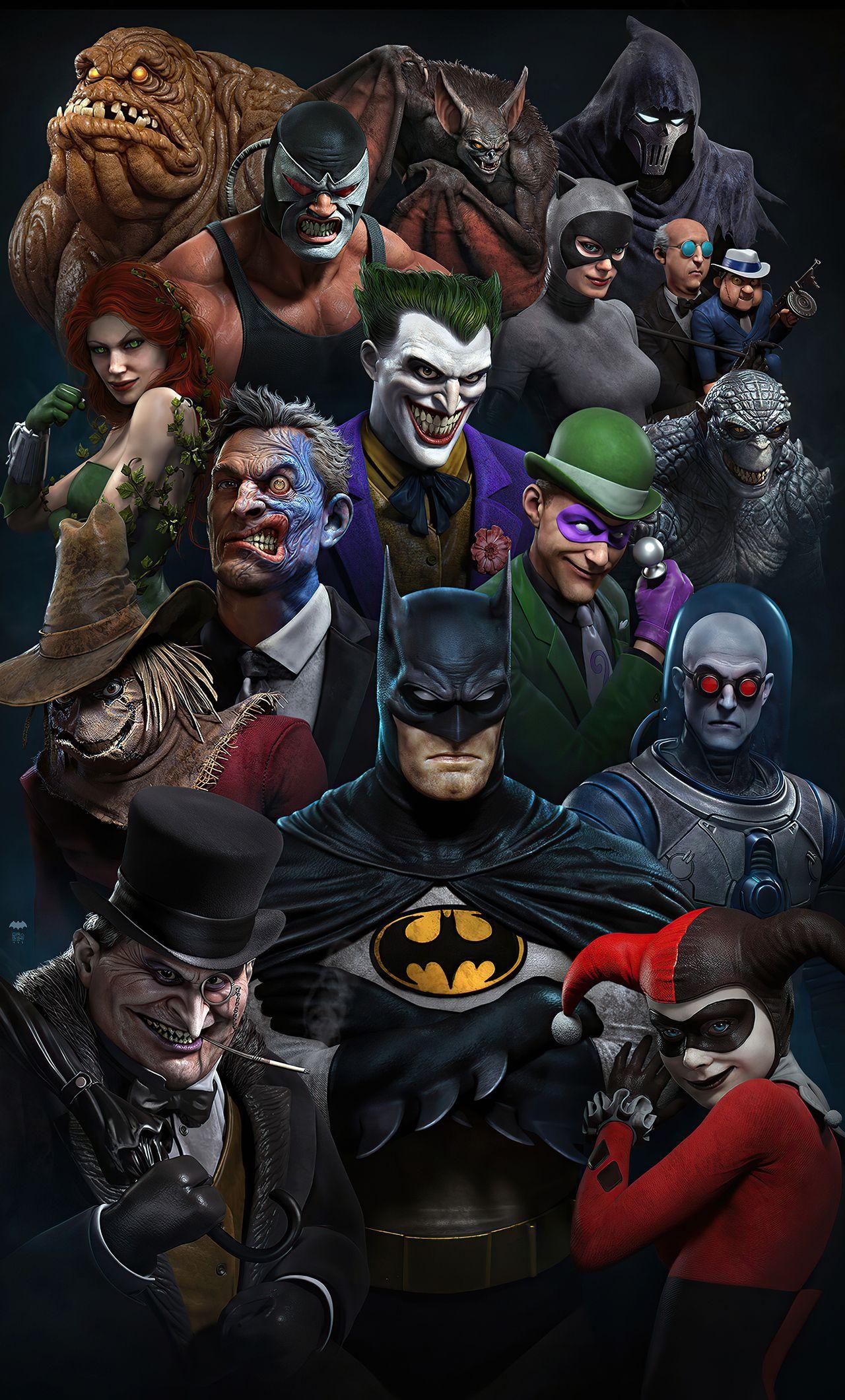 1280x2120 Batman Cartoon iPhone Wallpaper