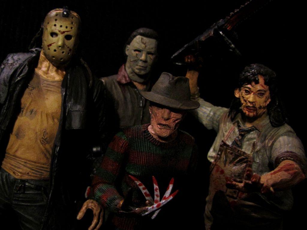 1024x768 Michael Jason Freddy Horror Wallpaper