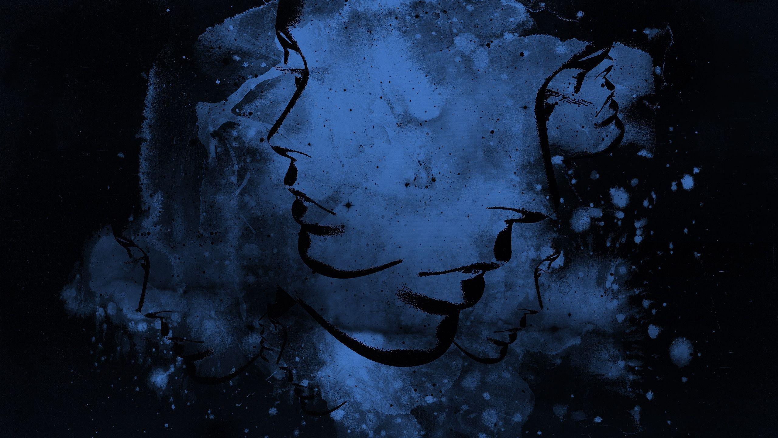 2560x1440 Black Light Background