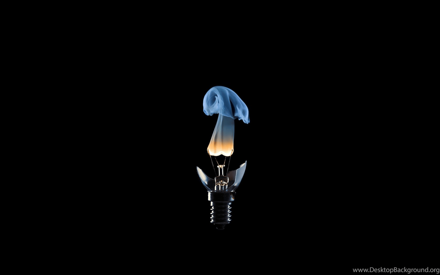 1680x1050 Black Background Digital Art Light Bulbs Wallpaper WallDevil. Desktop Background