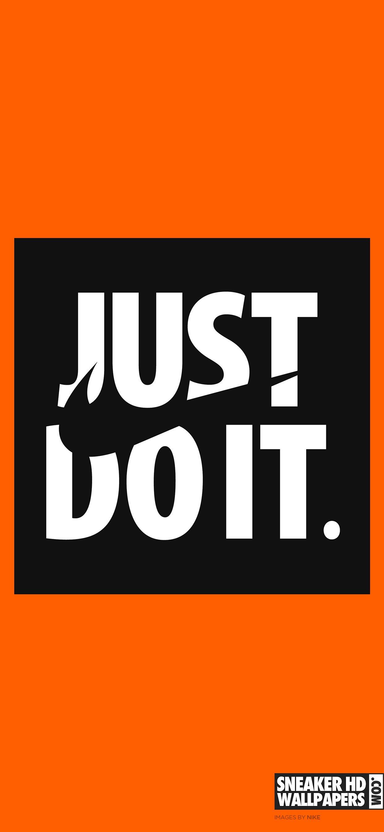 1242x2688 Orange Nike iPhone Wallpaper