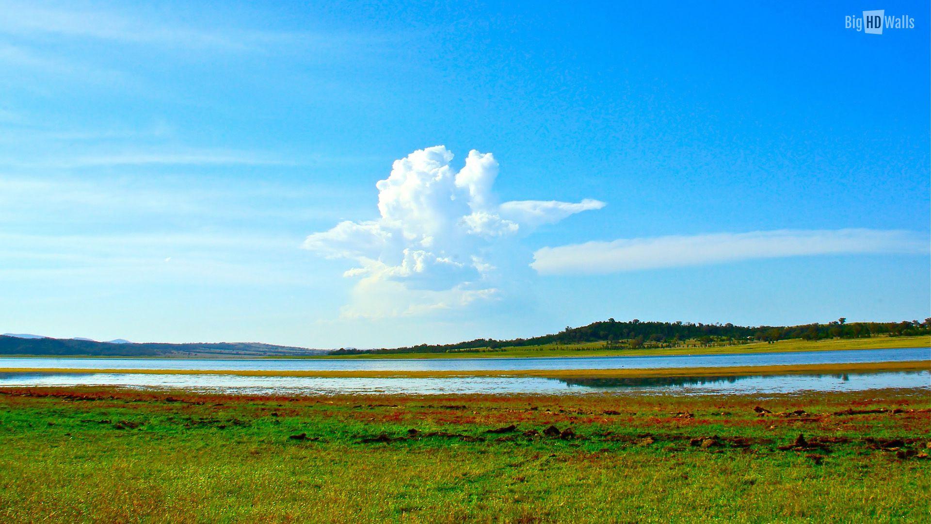 1920x1080 Clouds in the blue sky HD Wallpaper