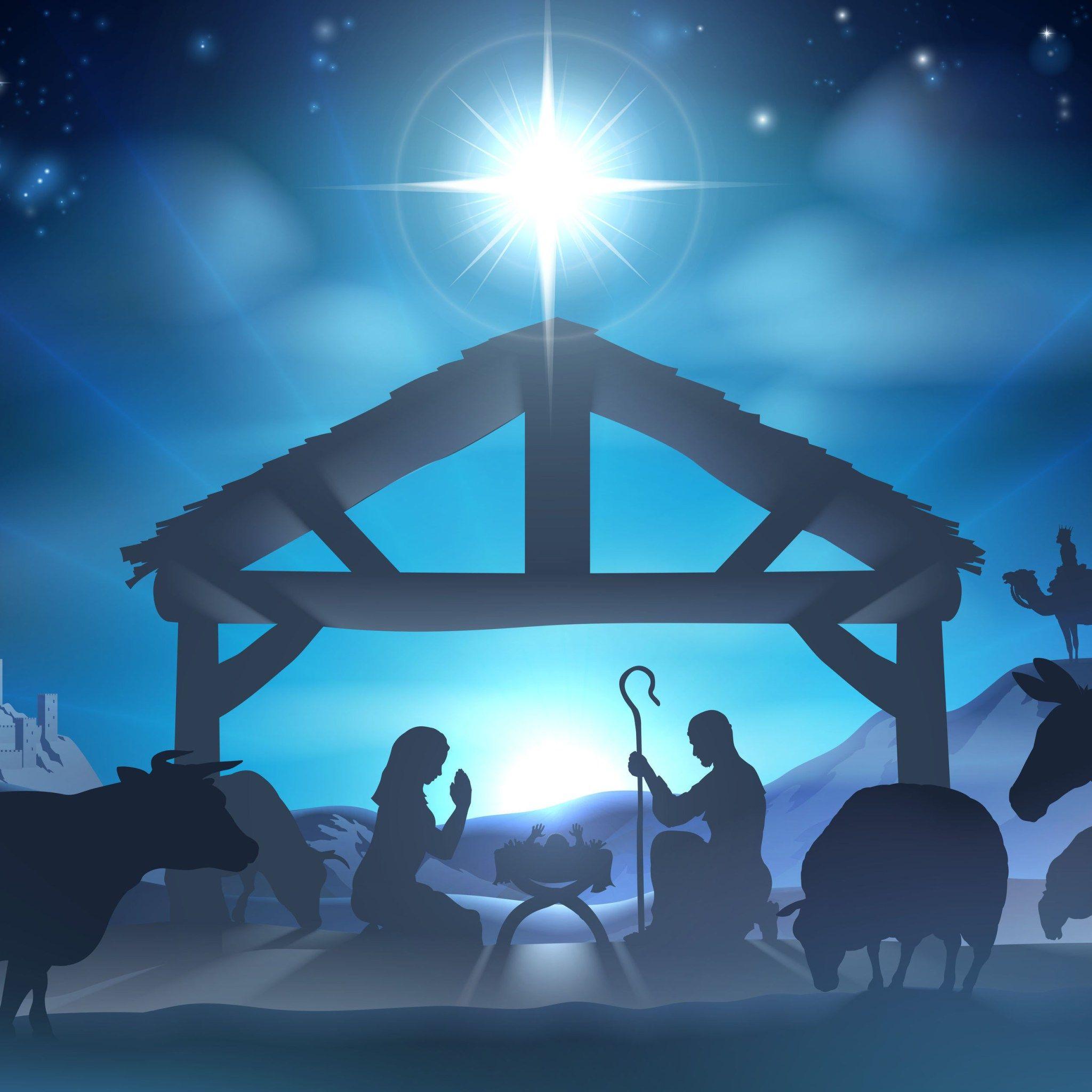 2048x2048 Advent Christmas Time Nativity Scene