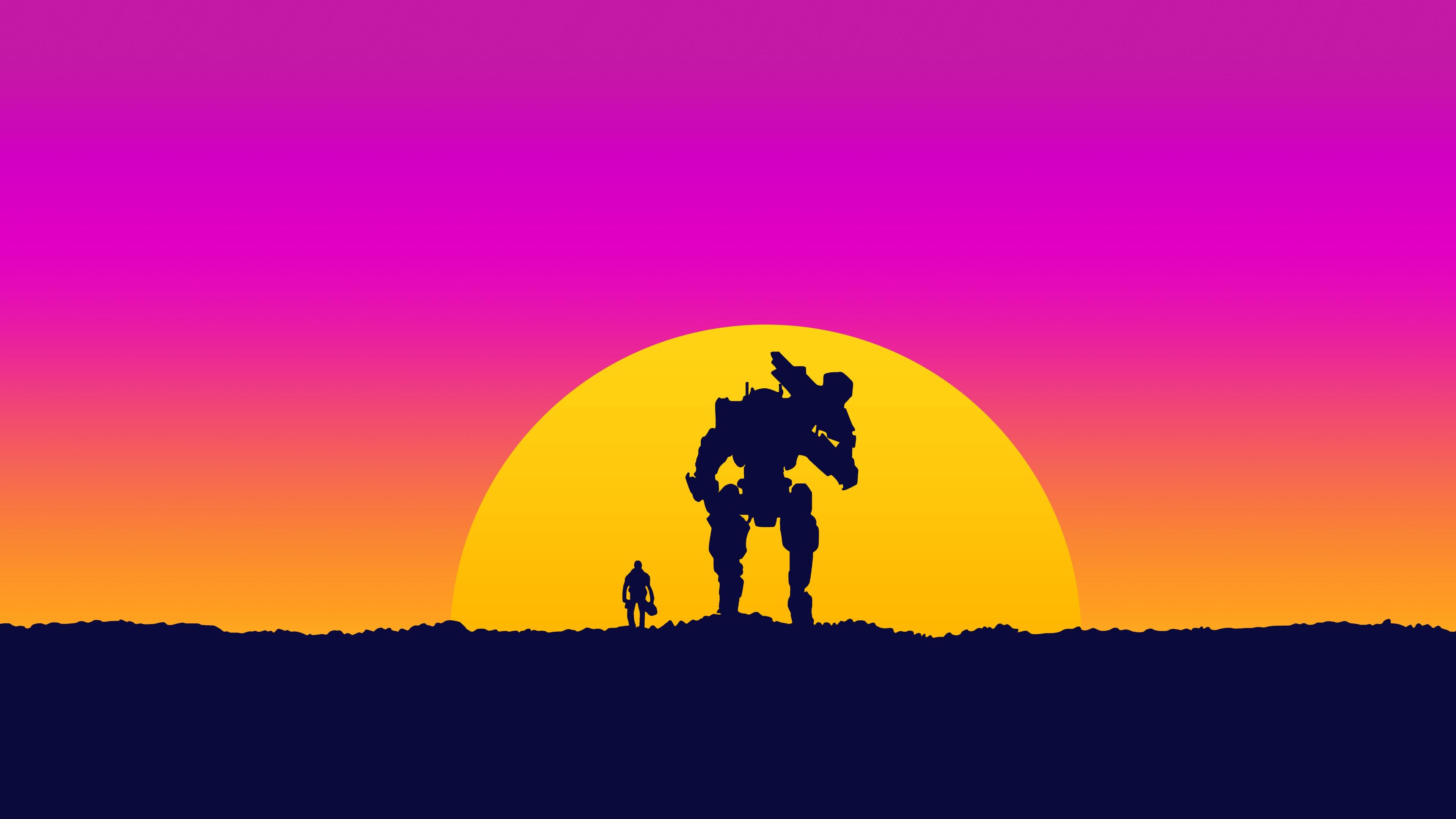 3840x2160 Titanfall 2 Outrun Minimal Art Wallpaper, HD Artist 4K Wallpaper, Image, Photo and Background