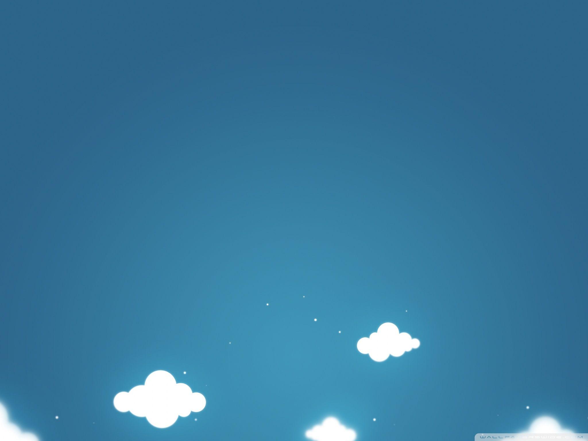 2048x1536 Cartoon Clouds And Blue Sky ❤ 4K HD Desktop Wallpaper for 4K Ultra