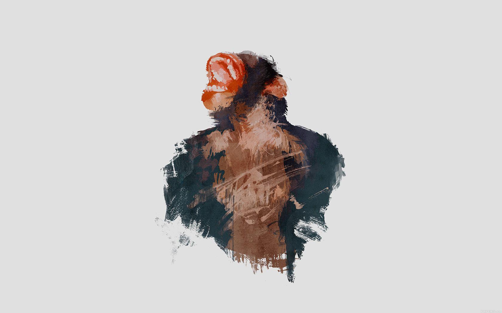 1680x1050 Ape Illust Minimal Art By Garillu