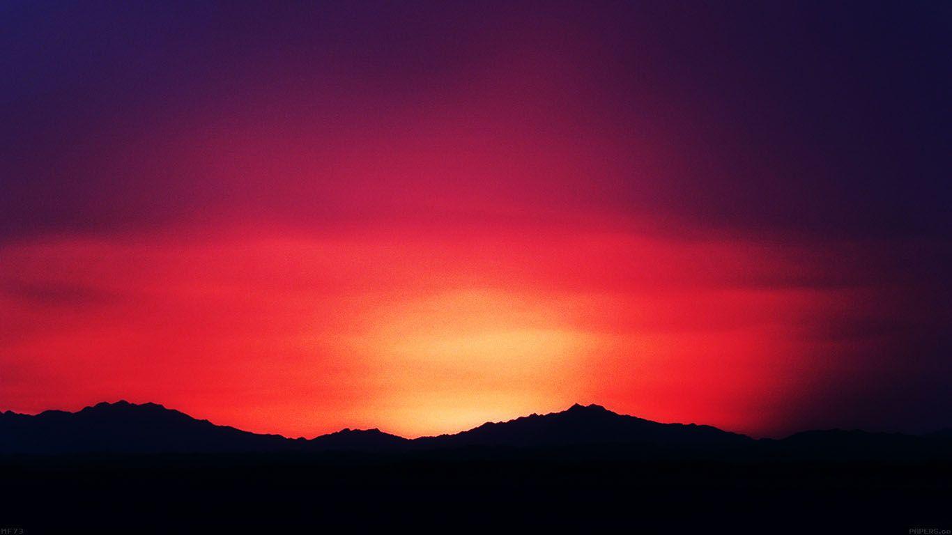 1366x768 wallpaper for desktop, laptop. sunset lake in dark mountain
