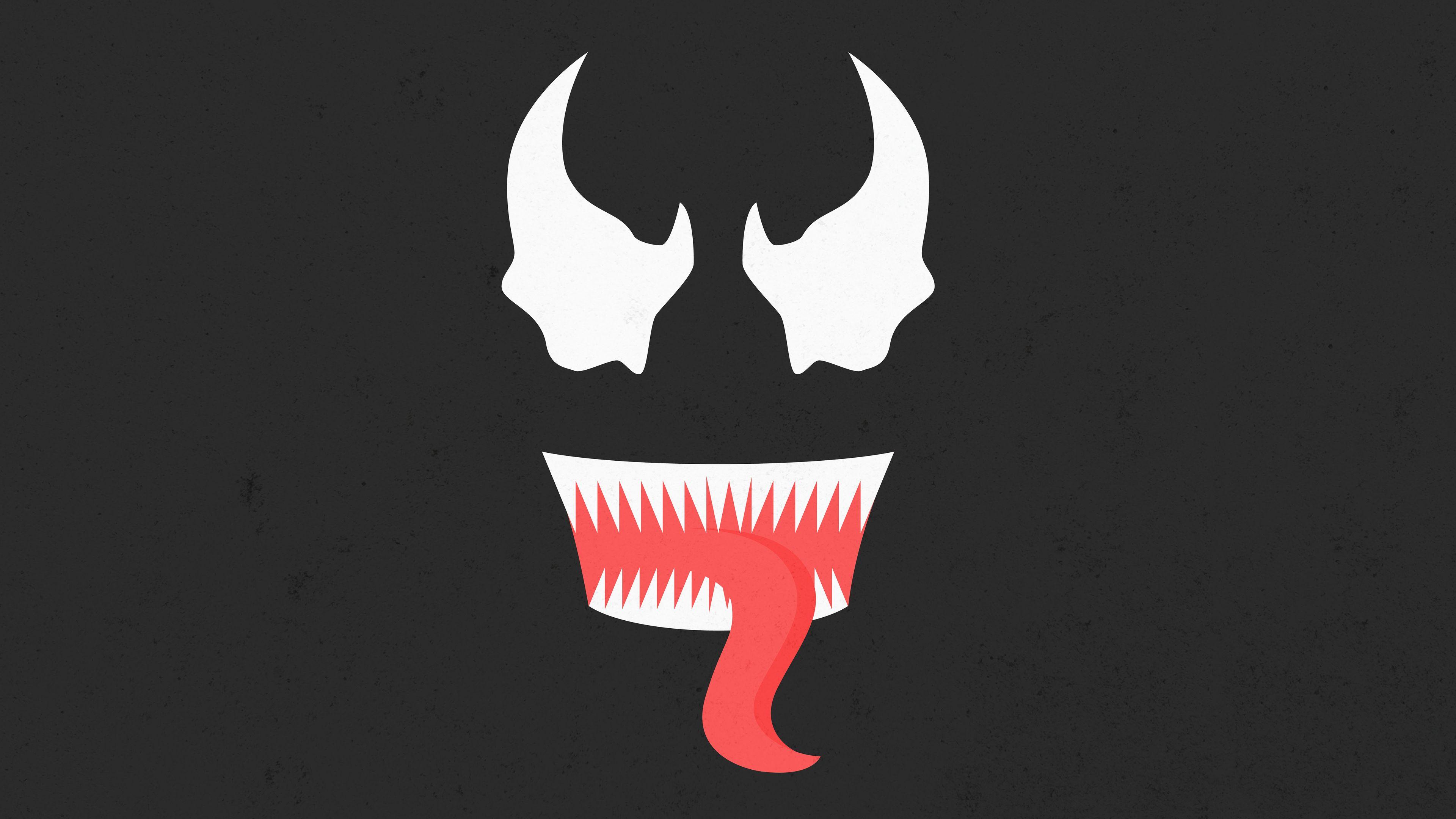 3840x2160 Minimalist Venom Wallpaper