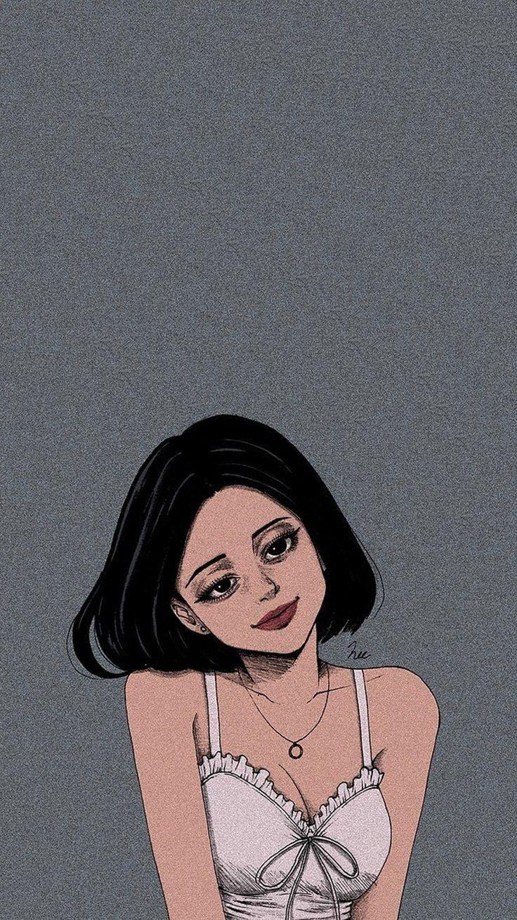 736x1309 Aesthetic iPhone Tumblr Wallpaper Pop Art Girl