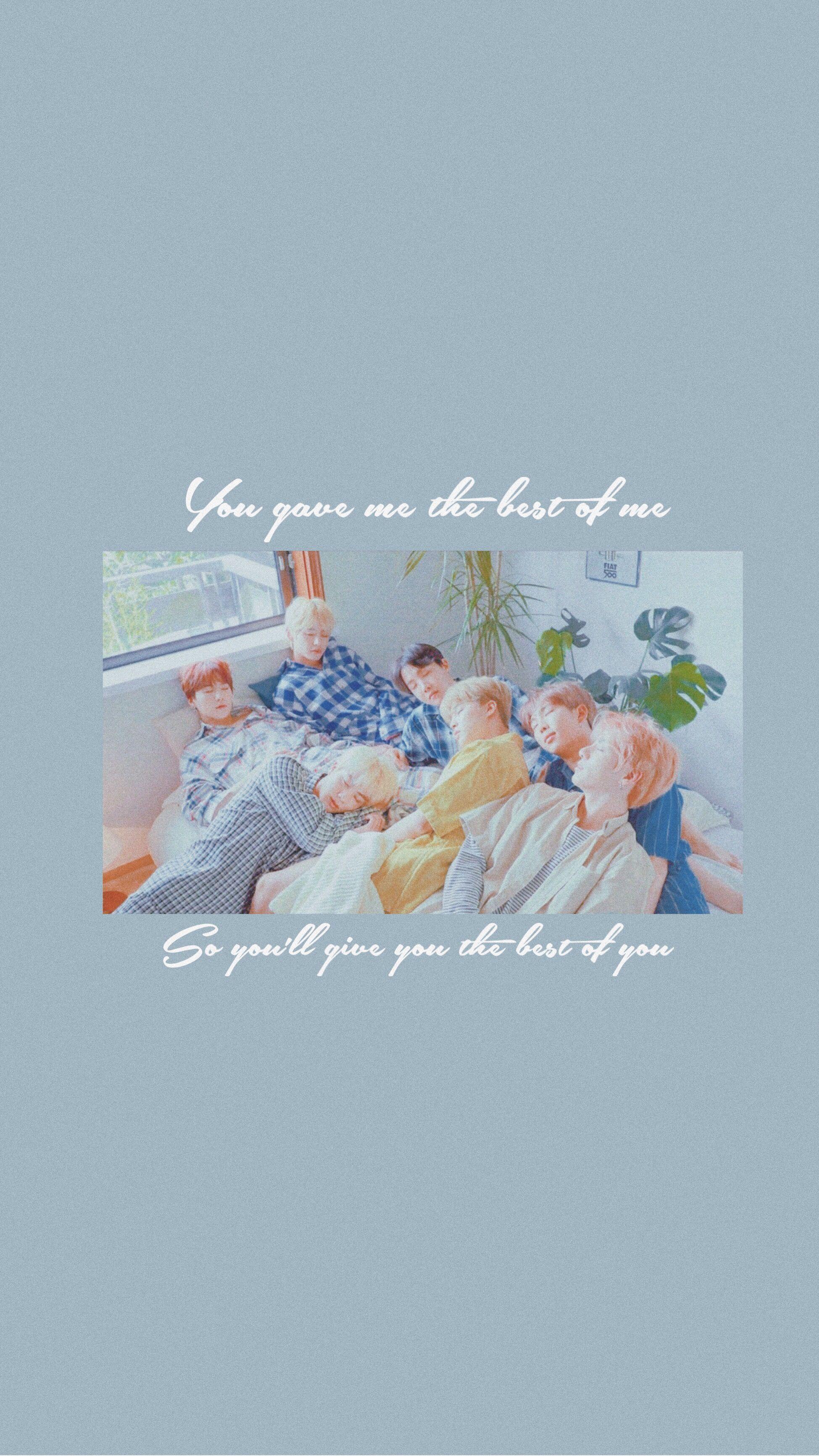 1949x3463 ot7 grouppic bangtan wallpaper simple Image by