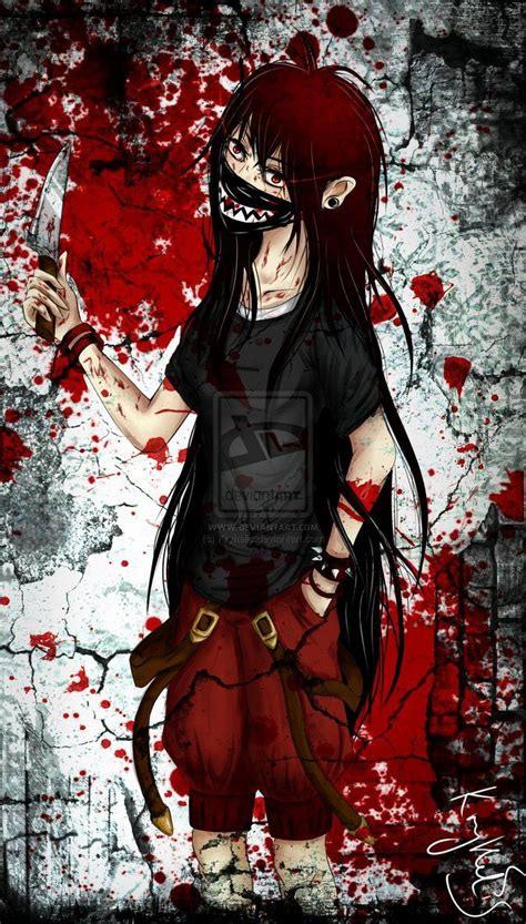 474x833 Scary Bloody Anime Girl .