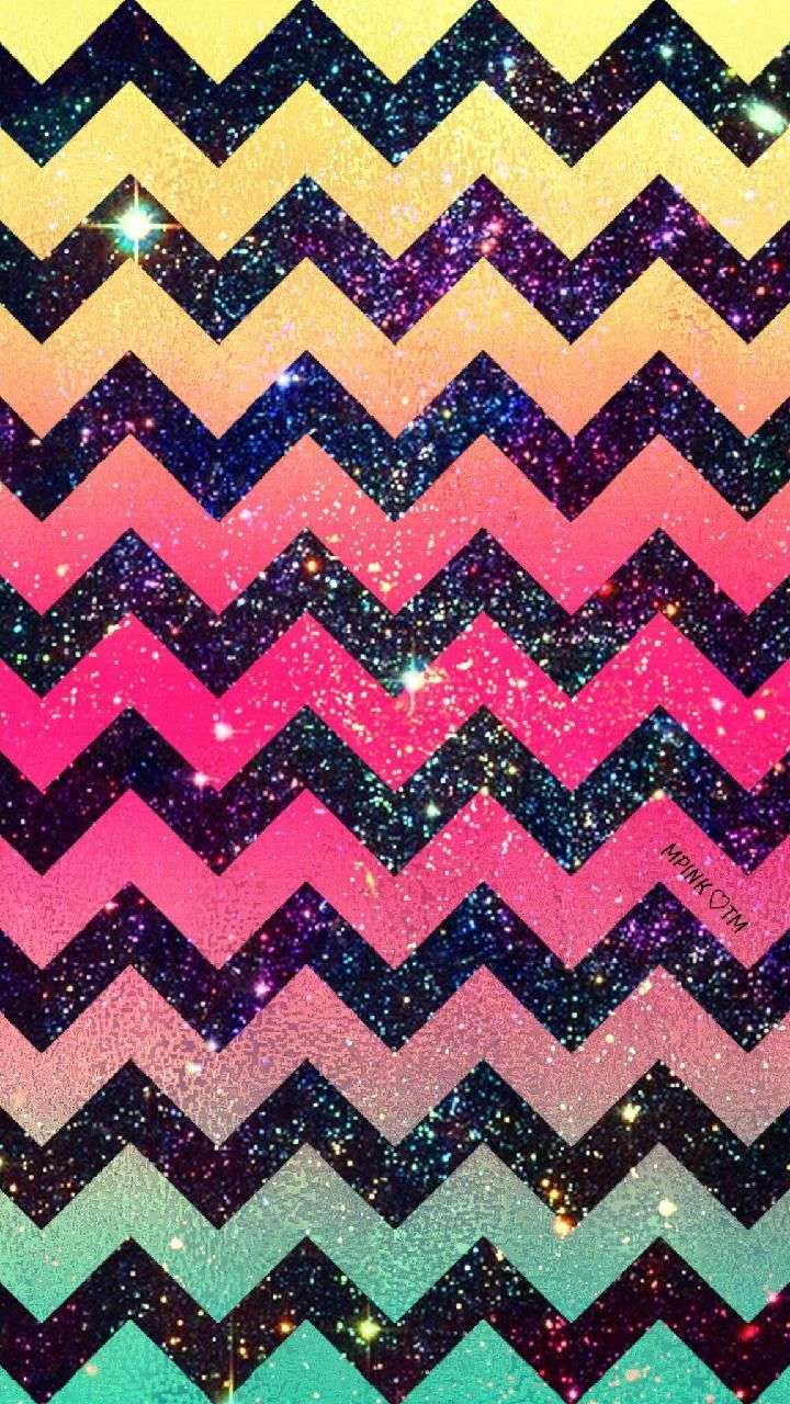 720x1280 Glitter Wallpaper Rainbow Galaxy
