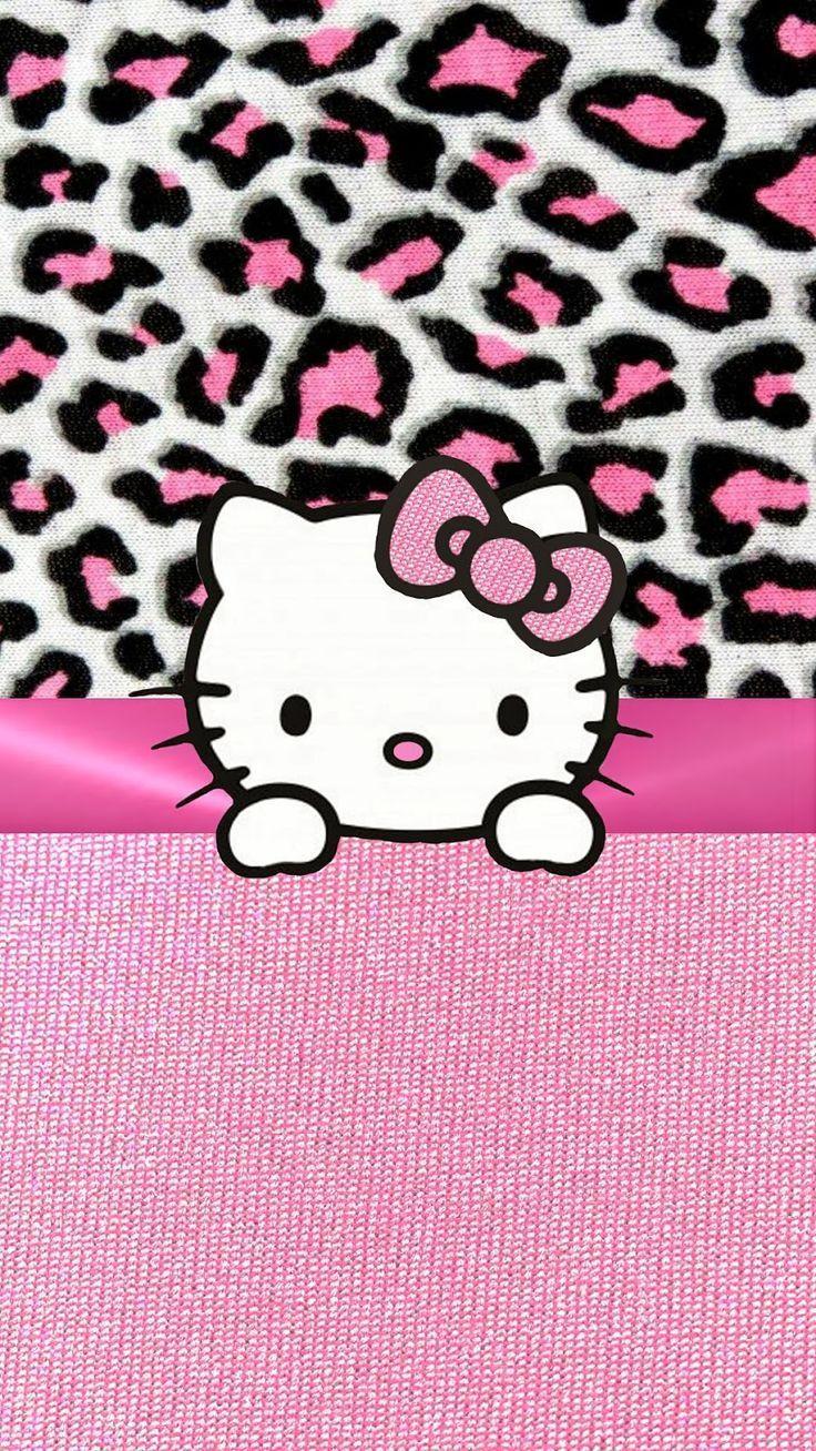 Hình nền Hello Kitty màu hồng 736x1308