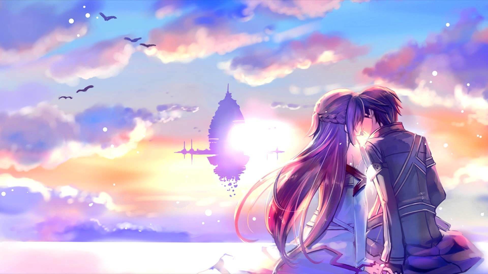 Pleasant kiss, anime, cartoon, cute anime, cute kiss, cute love, kiss,  love, HD wallpaper | Peakpx