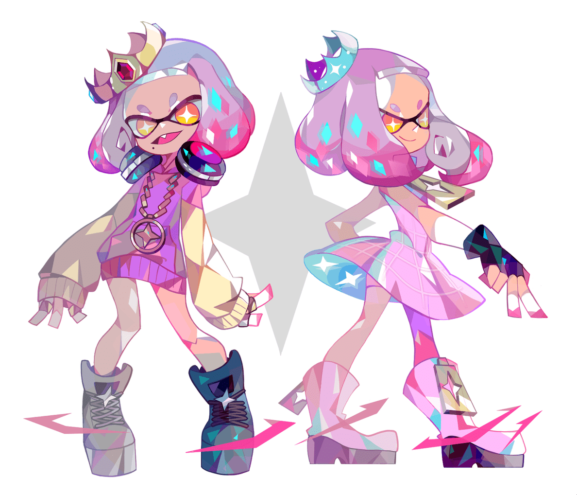 1188x1018 Hime (Splatoon) (Pearl (Splatoon)) Anime Image Board