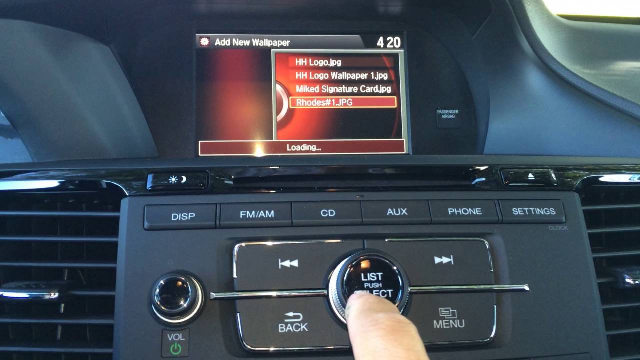 1280x720 How to Change the Wallpaper in a 2017 Honda Accord Sport SE!