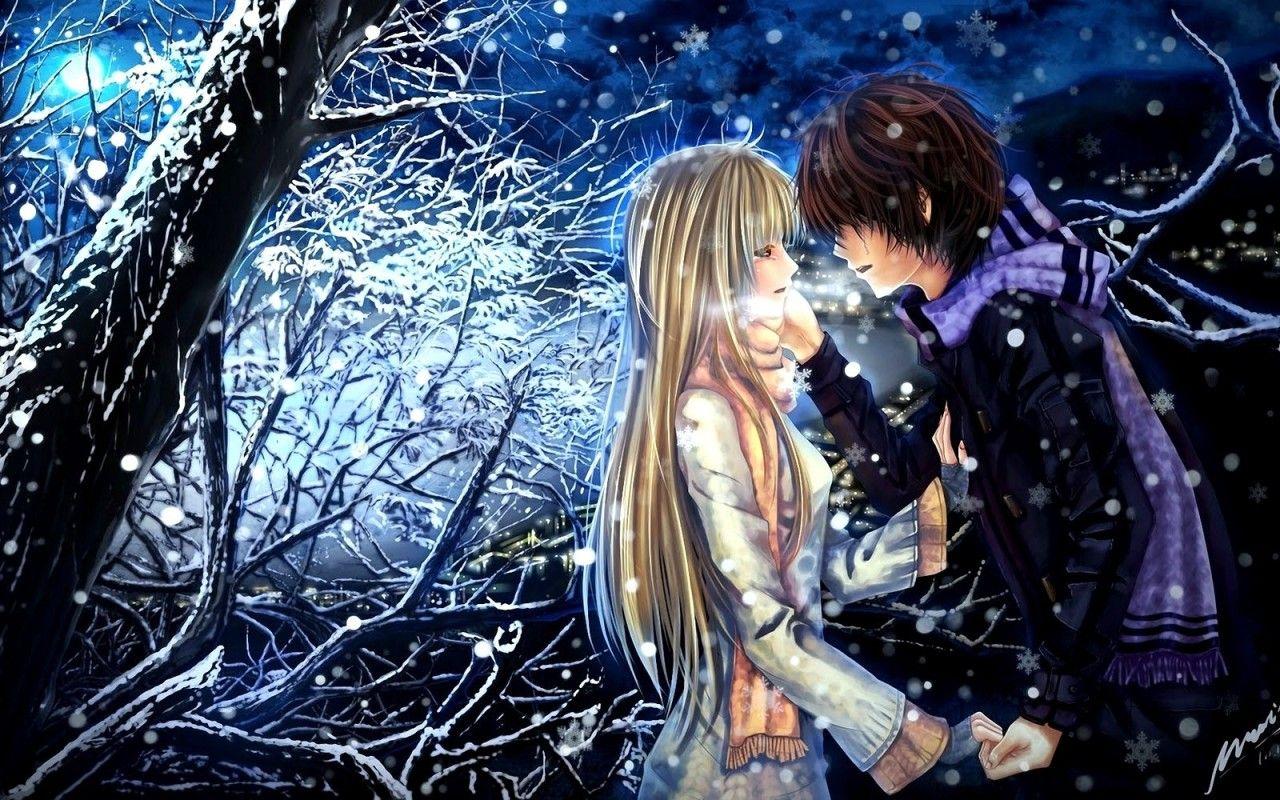 anime kissing couple wallpaper by shaktichoudhari - Download on ZEDGE™