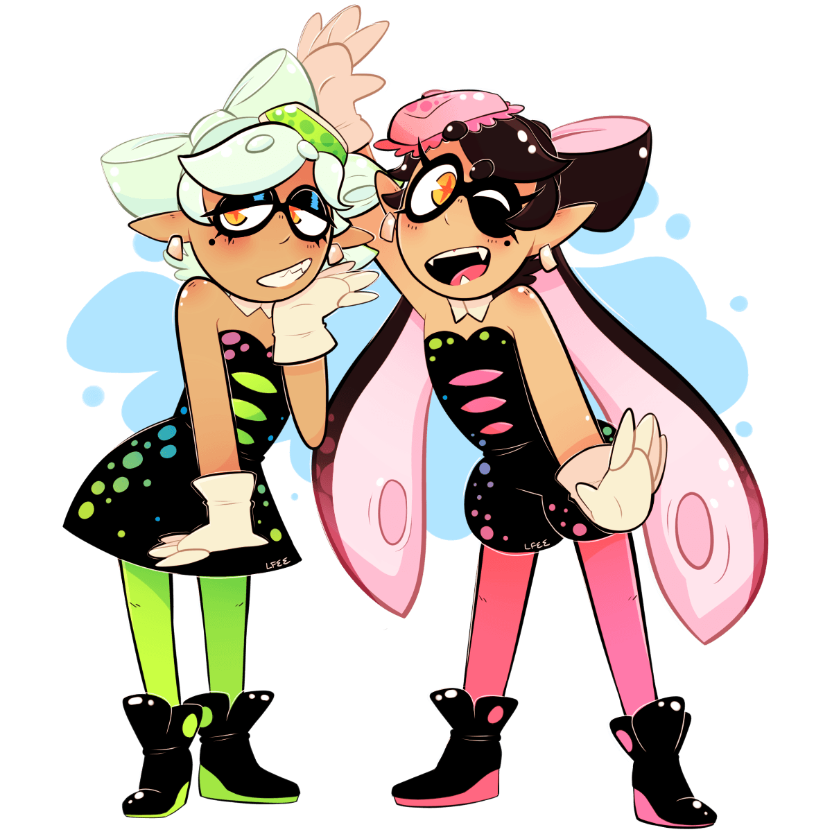 1200x1200 Squid Sisters Wallpaper