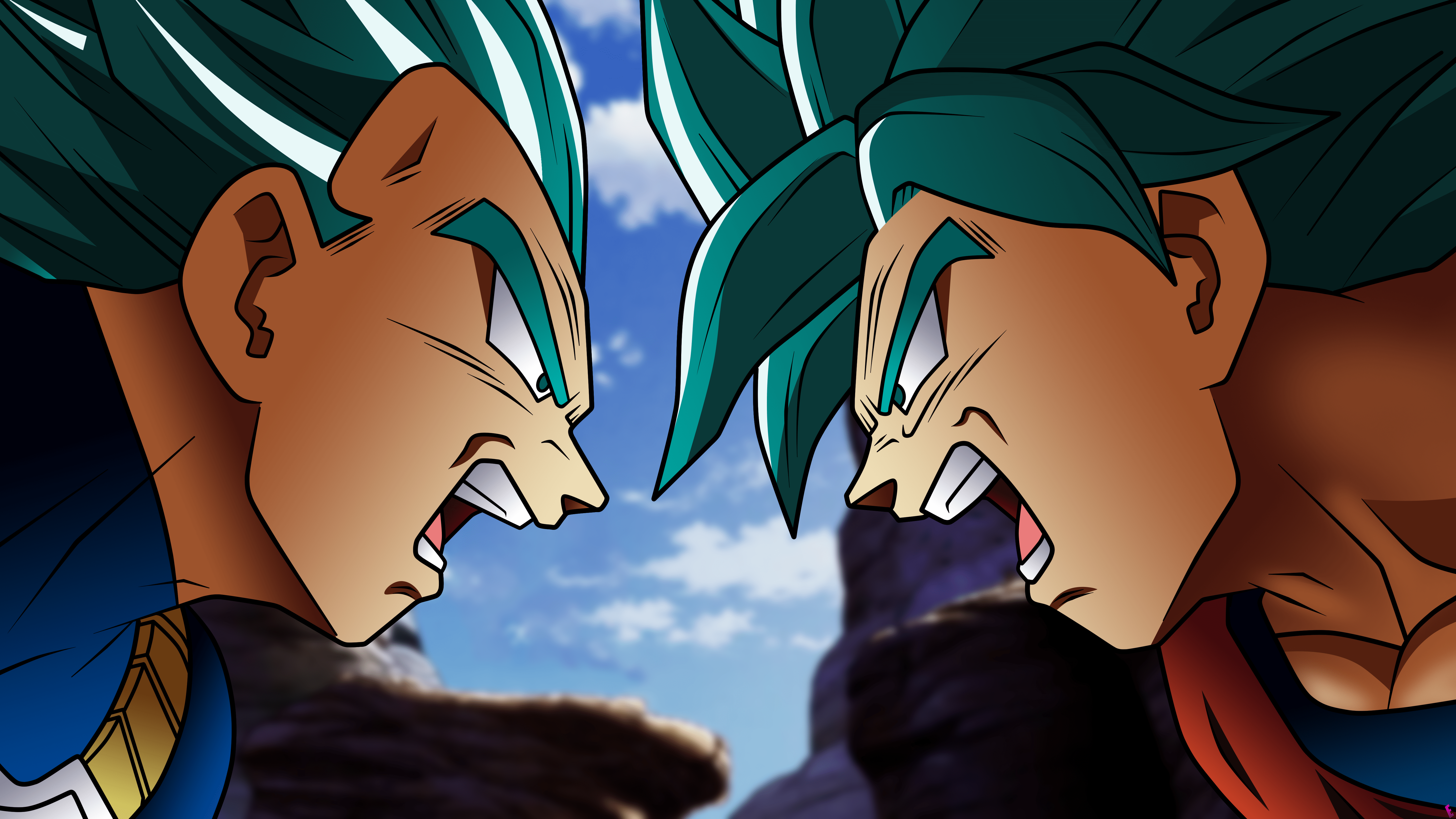 5760x3240 Goku And Vegeta Wallpaper 4k HD Wallpaper