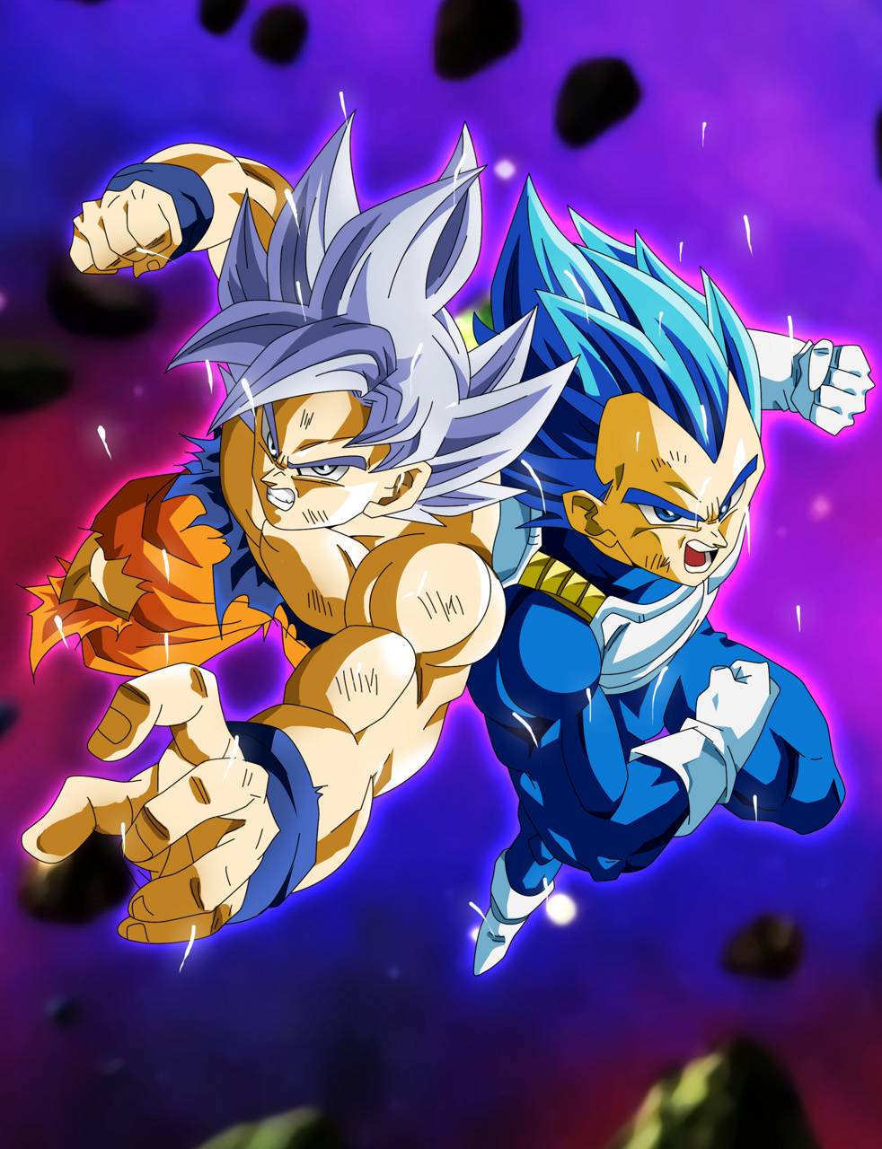 Goku and Vegeta Blue Wallpapers Top Free Goku and Vegeta Blue Backgrounds WallpaperAccess