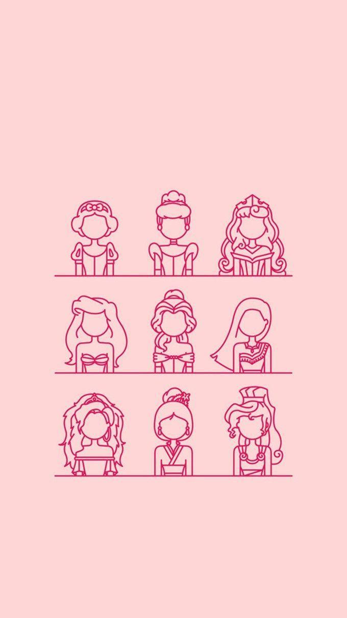 680x1209 Cute Disney Princess Wallpaper
