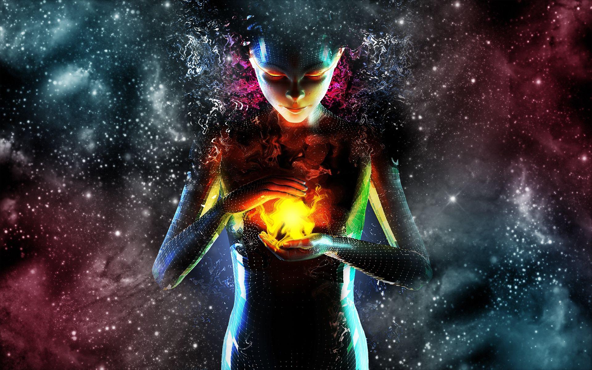 1920x1200 High Resolution Abstract Woman Wallpaper