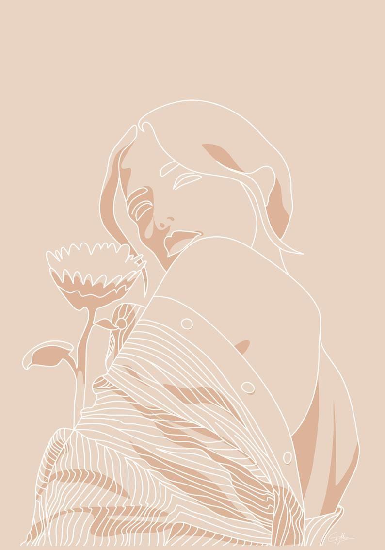 794x1134 One Line Art, Minimalism, Minimalistic Art, Modern, Woman Art, Printable Art, Feminine, Abstract Wall Decor. Abstract line art, Art wallpaper, Art
